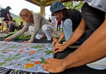 Belajar di Alam, Kebun Raya Bali Mendukung Edukasi Workshop Ecoprint oleh Bentara Budaya