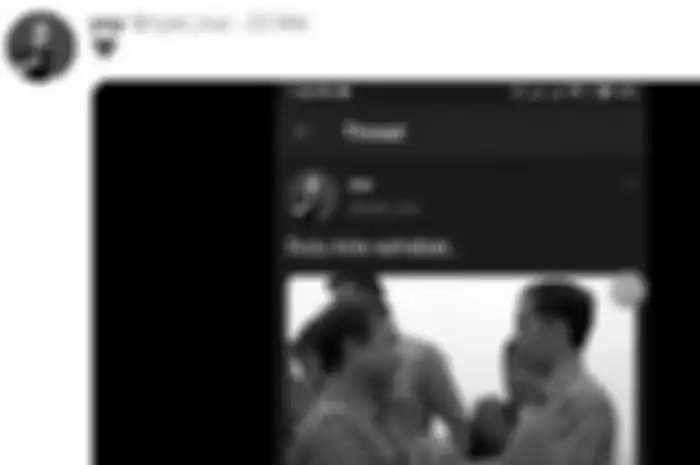Pengguna twitter bikin thread persahabatan Jokowi-Prabowo. 