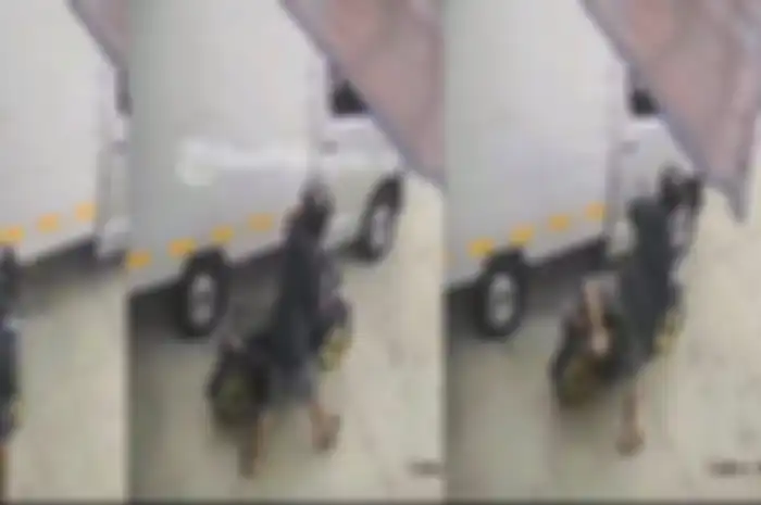Aksi maling motor mulai incar motor milik kurir jasa ekspedisi.