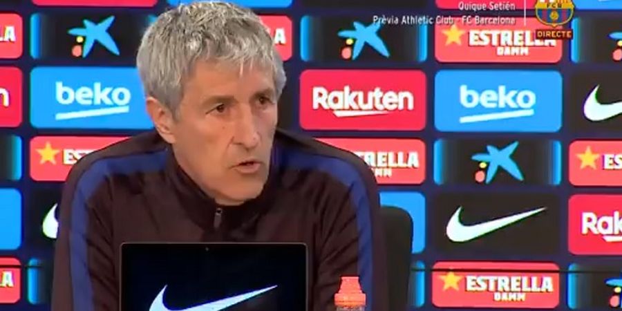 Quique Setien Ikuti Catatan Jeblok Louis van Gaal di Barcelona