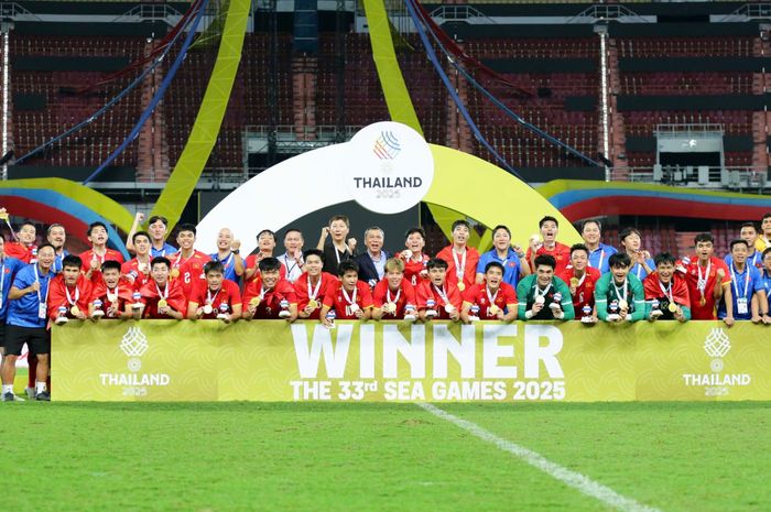 Timnas U-22 Vietnam berhasil menjuarai SEA Games 2025 setelah menang 3-2 atas tuan rumah Timnas U-22 Thailand.