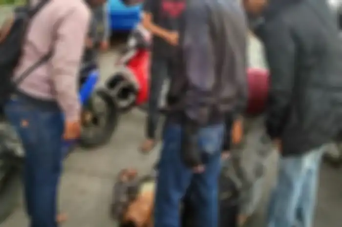 Korban kecelakaan di fly over Bogor