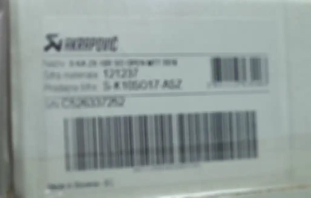 Serial number tertera pada dus knalpot.