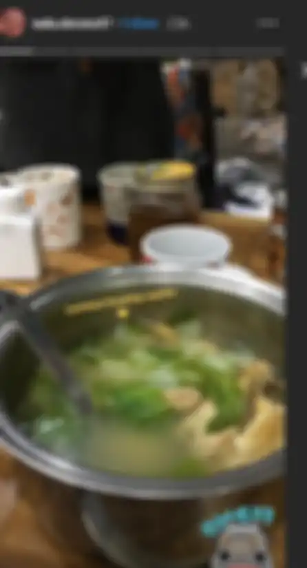 Unggahan Nathania Purnama yang memperlihatkan masakan sang mama, Veronica Tan.