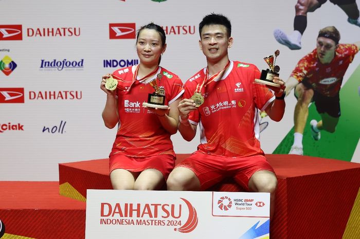Pasangan ganda campuran China, Zheng Si Wei/Huang Ya Qiong berkomentar usai jadi pemain tersukses di Indonesia Masters