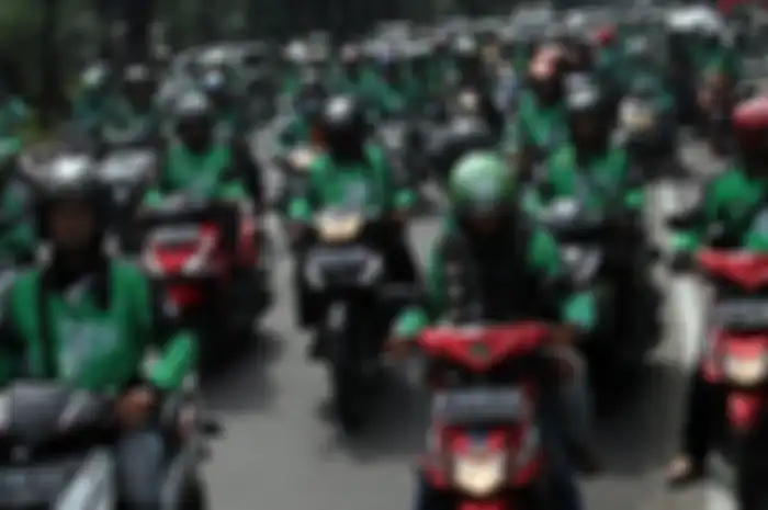 Ilustrasi driver ojek online