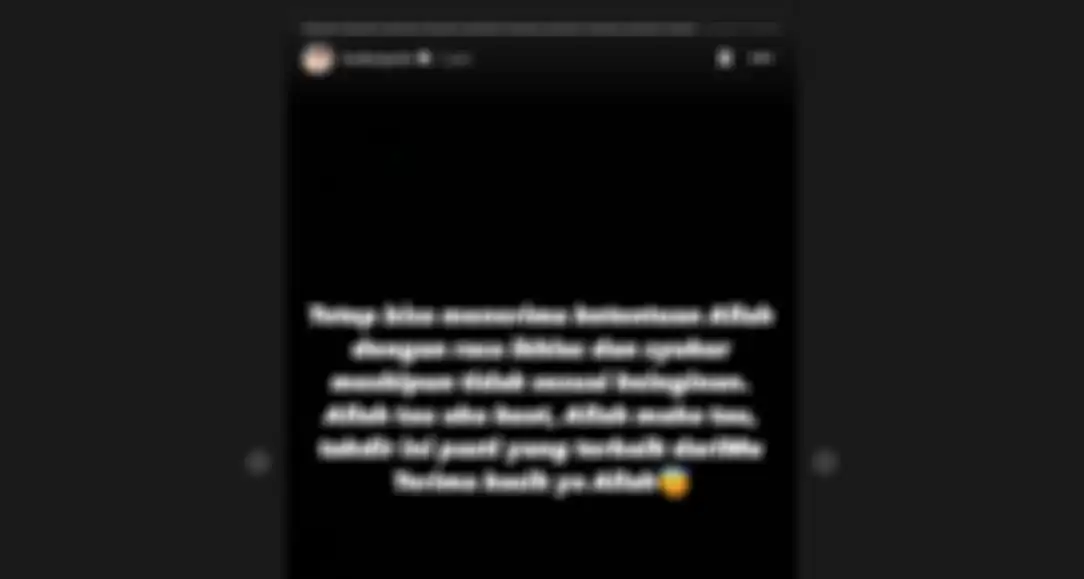 Unggahan instagram Teuku Ryan