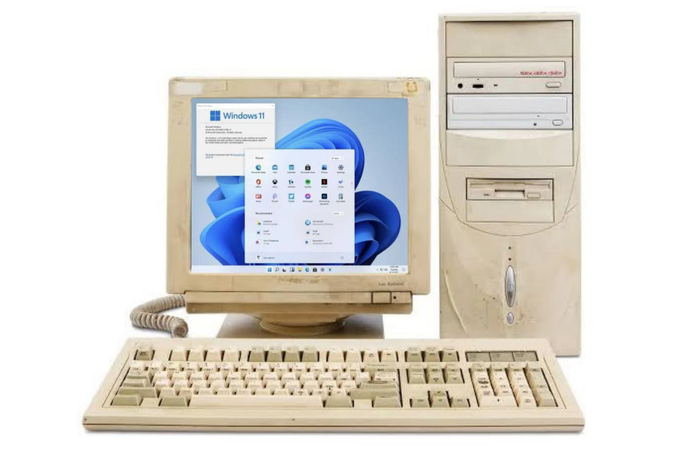 Ilustrasi perangkat PC yang tidak support Windows 11. 