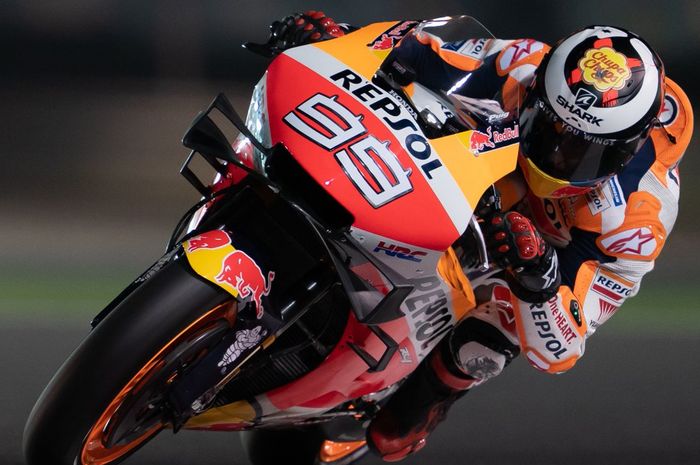 Jorge Lorenzo (Repsol Honda) menunjukkan peningkatan performa saat tampil pada hari terakhir tes pramusim MotoGP 2019, Senin (25/2/2019).