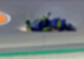 Jatuh dan Terseret Motor di FP3 MotoGP Aragon, Posisi Valentino Rossi Terjun Bebas dan Harus Ikut Q1