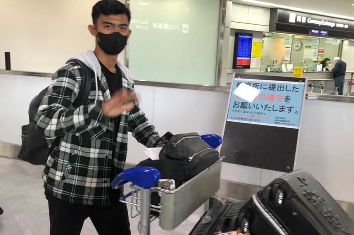 Pratama Arhan sudah tiba di Jepang. 