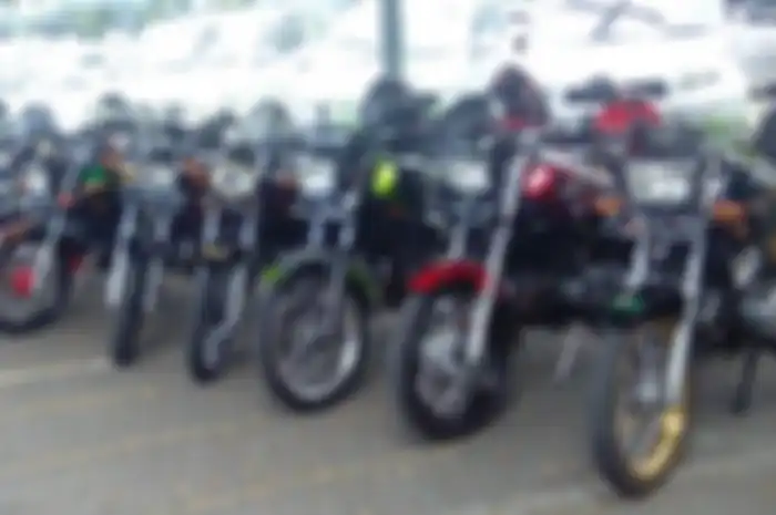 Deretan motor Yamaha RX King.