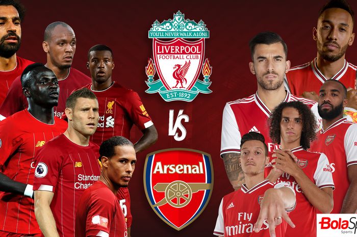 Ilustrasi Liverpool vs Arsenal.