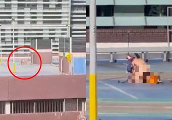 Bak Definisi Urat Malu Sudah Putus, Pasangan Ini Asyik Berhubungan Seksual di Teras Parkiran Saat Siang Bolong, Warganet Auto Beri Komentar Nyinyir