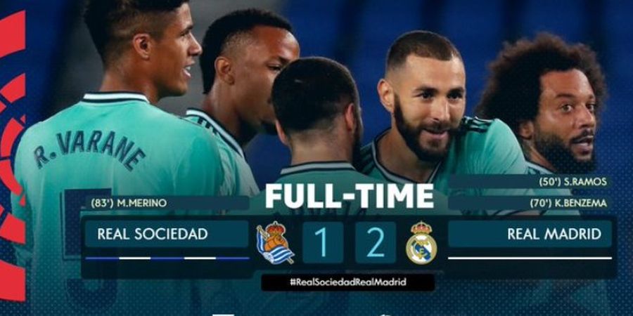 Hasil Liga Spanyol - Gol Kontroversial Antarkan Real Madrid ke Puncak Klasemen