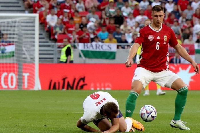 Laga Hungaria versus Inggris di Budapets dalam UEFA Nations League, Sabtu (4/6/2022).