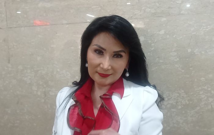 Psikolog Lita Gading saat ditemui Grid.ID di Bareskrim Mabes Polri, Senin (21/4/2025).