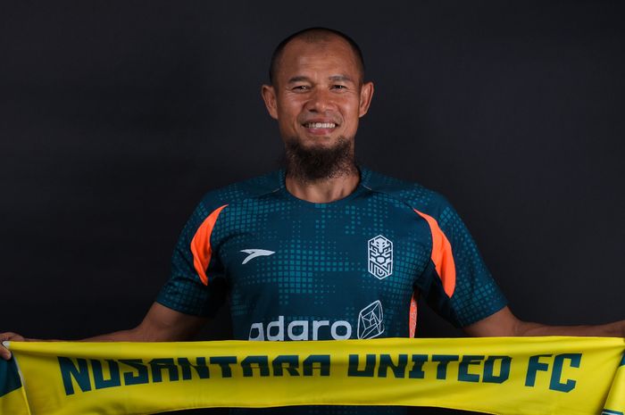 Supardi Nasir diperkenalkan sebagai pemain Nusantara United FC untuk Liga 2 2024/2025.