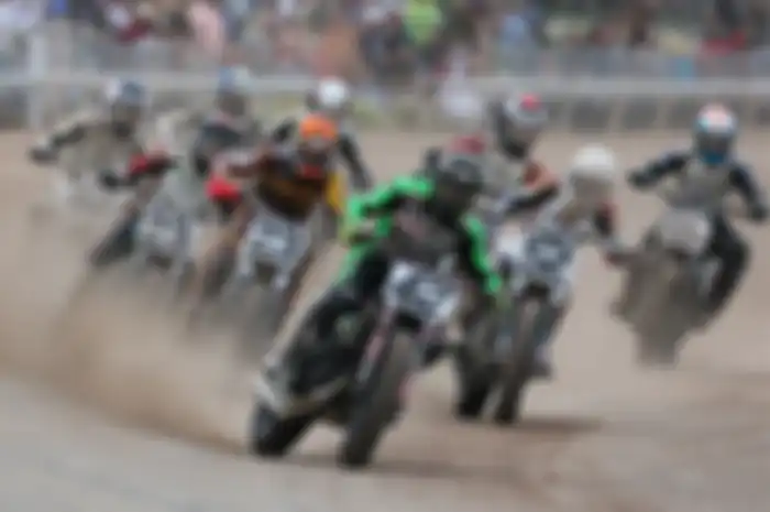 Ilustrasi balap flat track racing