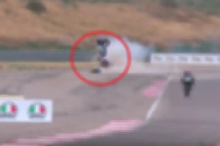 Josh Herrin terjatuh di sesi warm-up Moto Superbike di Utah