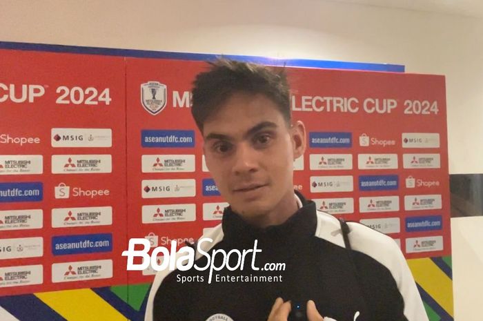 Pemain Filipina, Christian Rontini buka suara terkait kemenangan timnya atas timnas Indonesia 1-0 di Stadion Manahan Solo, pada Sabtu (21/12/2024).