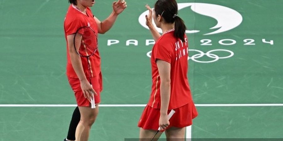 Hasil Bulu Tangkis Olimpiade Paris 2024 - Emas Nyaris Tercuri Lagi, Chen/Jia Pakai Tikungan Maut untuk Jadi Juara