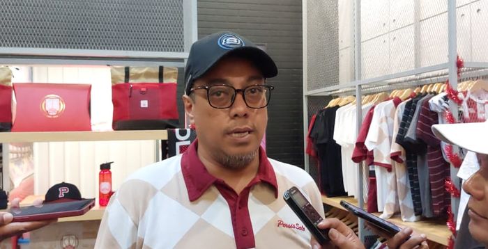 Manajer Persis Solo, Chairul Basalamah, saat ditemui di Persis Store, Selasa (8/1/2023).