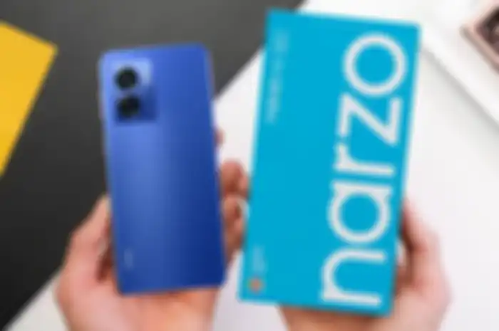 Harga HP second Realme Narzo 50 5G dengan kelengkapan box penjualan,