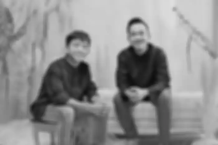 Ruben Onsu dan anak sulungnya Betrand Peto