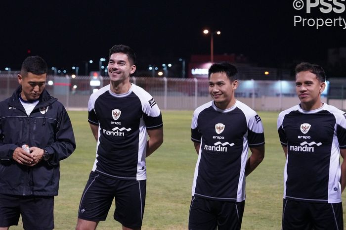 Timnas Indonesia menjalani sesi latihan di Bahrain