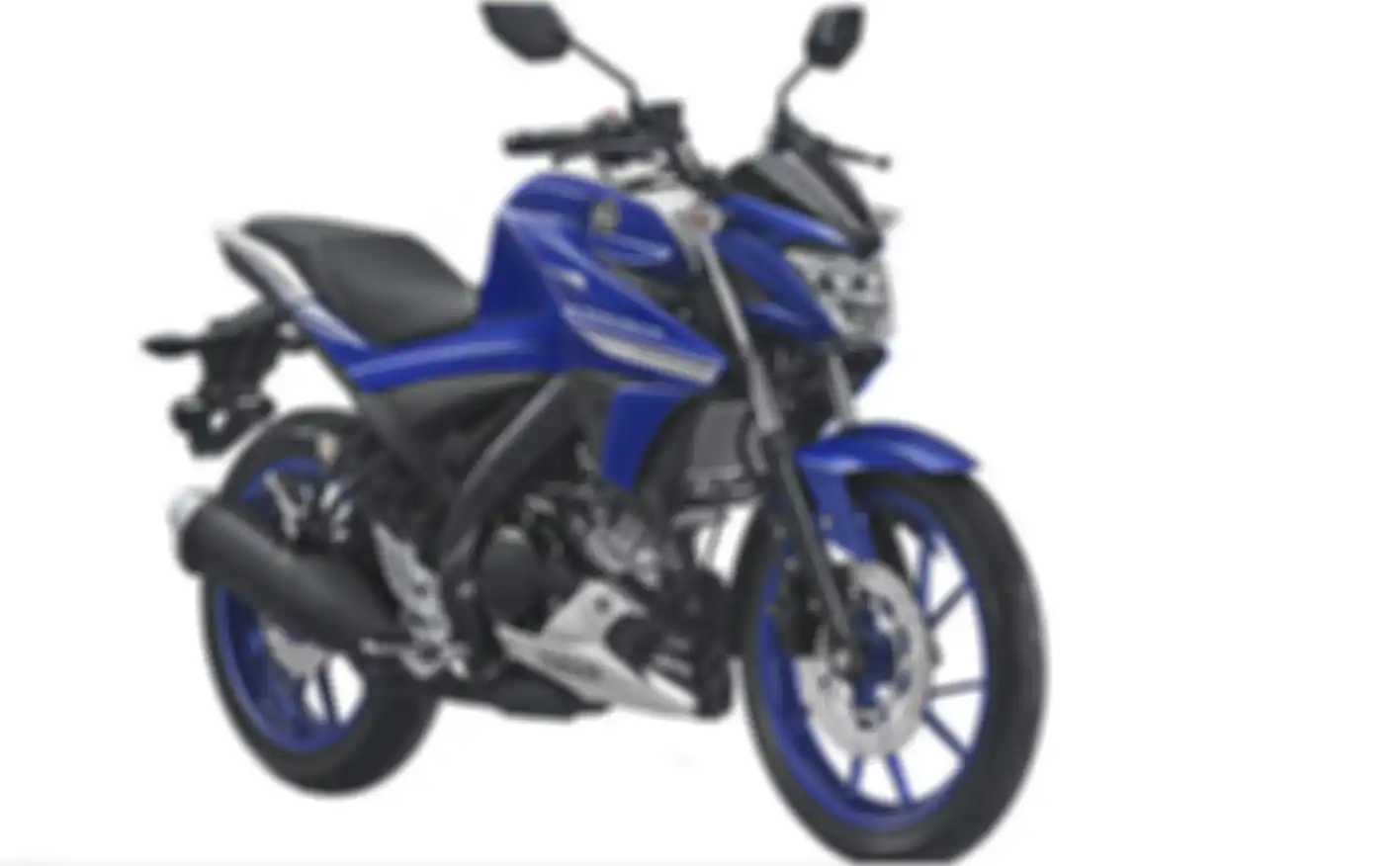 All New Vixion warna biru tidak dibekali emblem timbul