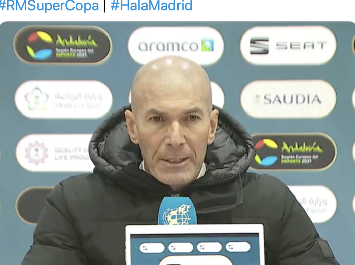 Pelatih Real Madrid, Zinedine Zidane.  