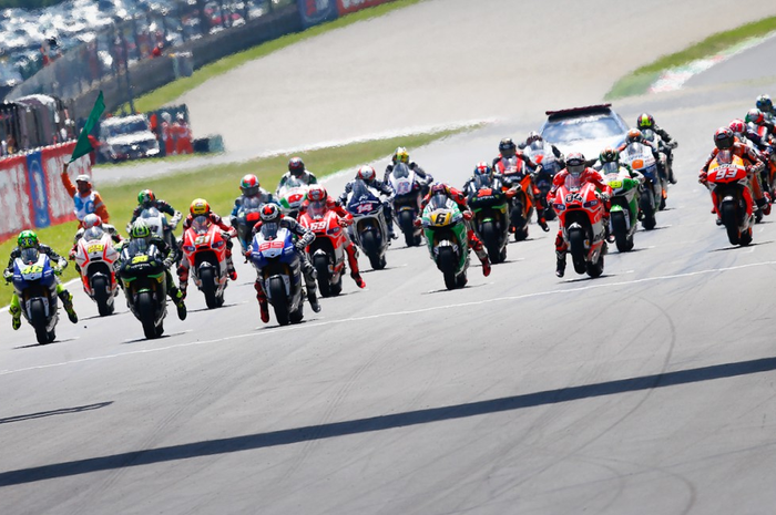 Ilustrasi starting grid MotoGP