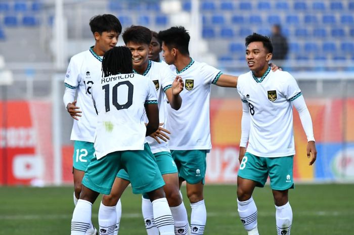 Hokky Caraka saat timnas U-20 Indonesia vs Suriah