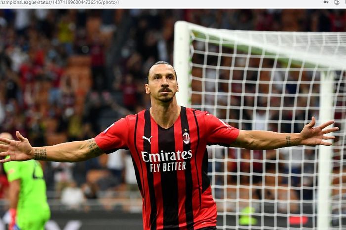 Zlatan Ibrahimovic melakukan comeback manis dengan mencetak gol ke gawang Lazio pada laga pekan ketiga Liga Italia  2021-2022.