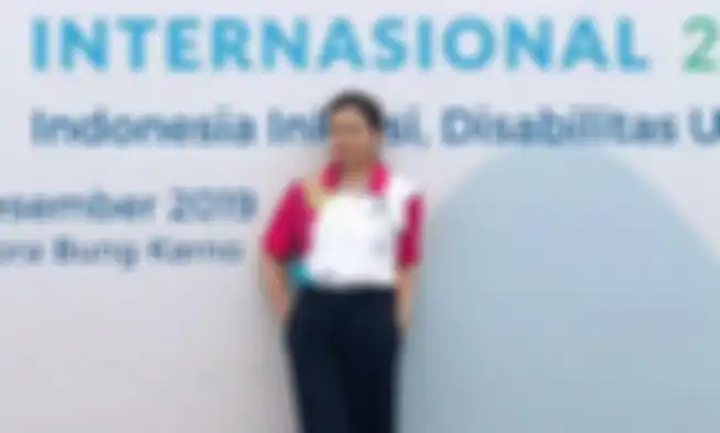 Grace Batubara saat menghadiri acara Hari Disabilitas Internasional 2020.