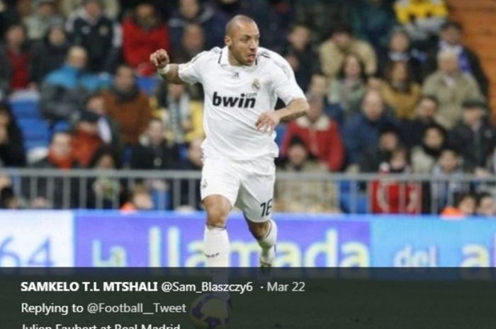 Julien  Faubert saat berseragam Real Madrid.