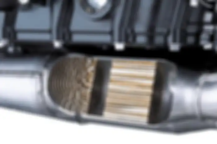 Catalytic converter tidak tampak dari bagian luar knalpot