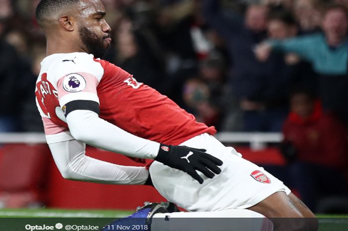 Penyerang Arsenal, Alexandre Lacazette.