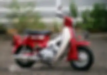 Modifikasi Honda C70 Mini, Pakai Pelek Vespa 8 Inci Jadi Pendek Banget