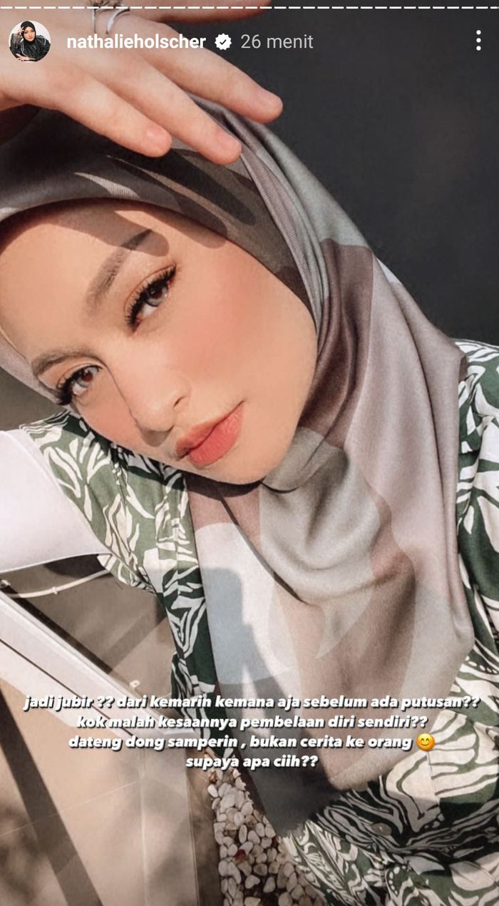 Unggahan Nathalie Holscher.