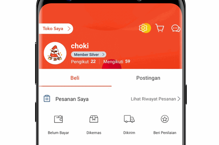 Cara Mengubah Username Shopee