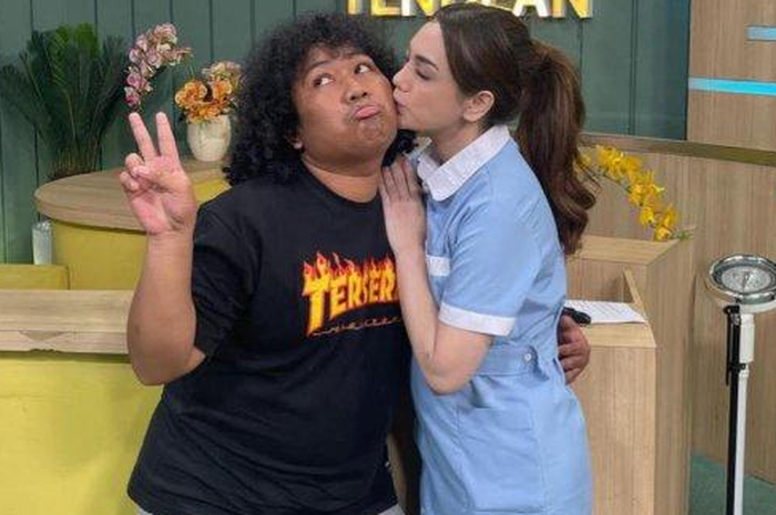 Celine Evangelista dan Marshel Widianto.