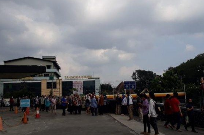 Suasana saat terjadi gempa di Malang.