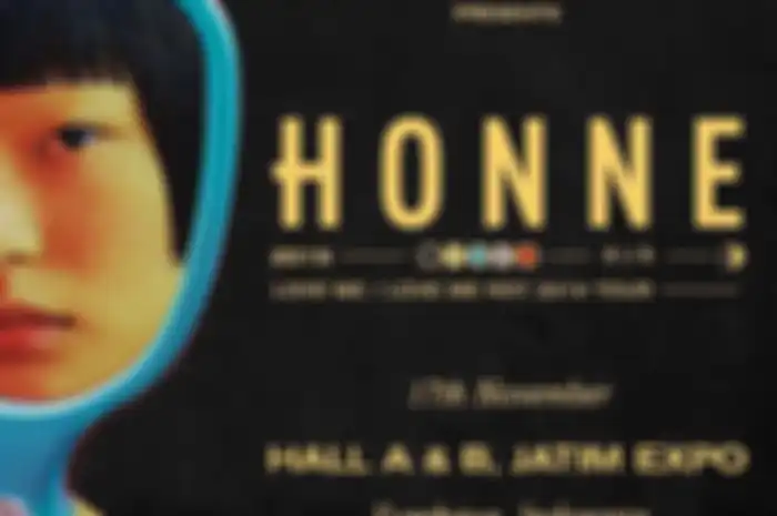 Poster konser HONNE di Surabaya