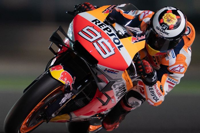 Jorge Lorenzo (Repsol Honda) menunjukkan peningkatan performa saat tampil pada hari terakhir tes pramusim MotoGP 2019, Senin (25/2/2019).