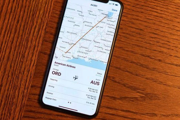 Cek penerbangan pesawat di iMessage
