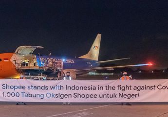 Bantu Pemerintah Lawan Covid-19, Shopee Serahkan 1000 Tabung Oksigen dan 1 Juta Vaksin