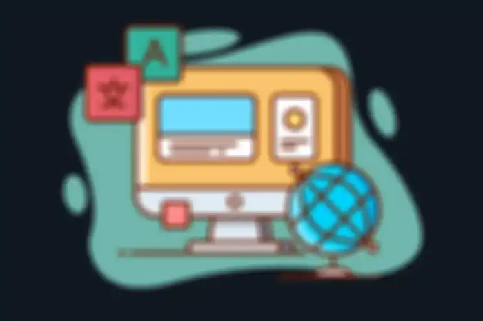 Ilustrasi penerjemahan pada desktop