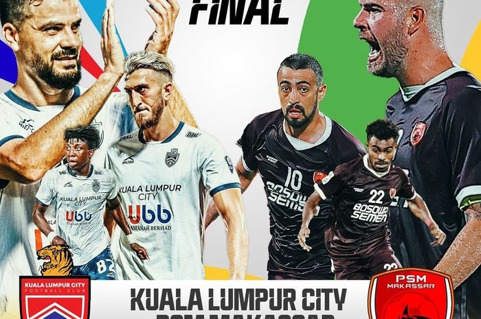 Kuala Lumpur City versus PSM Makassar pada laga final Piala AFC 2022 zona ASEAN di Stadion Kuala Lumpur, Malaysia, Rabu (24/8/2022)